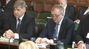 Nick Allen and Tom Kirwan giving evidence at the EFRA Committee