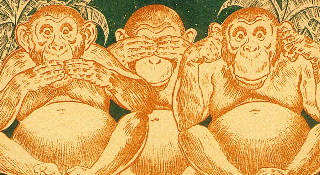 Three wise monkeys